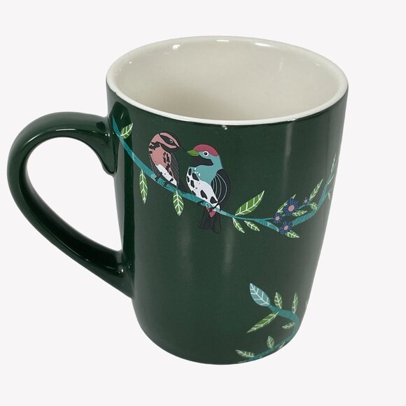 Starbucks Tropical Jungle Birds Coffee Mug Cup Green Blue Pink 10 OZ 2020 - Picture 3 of 7